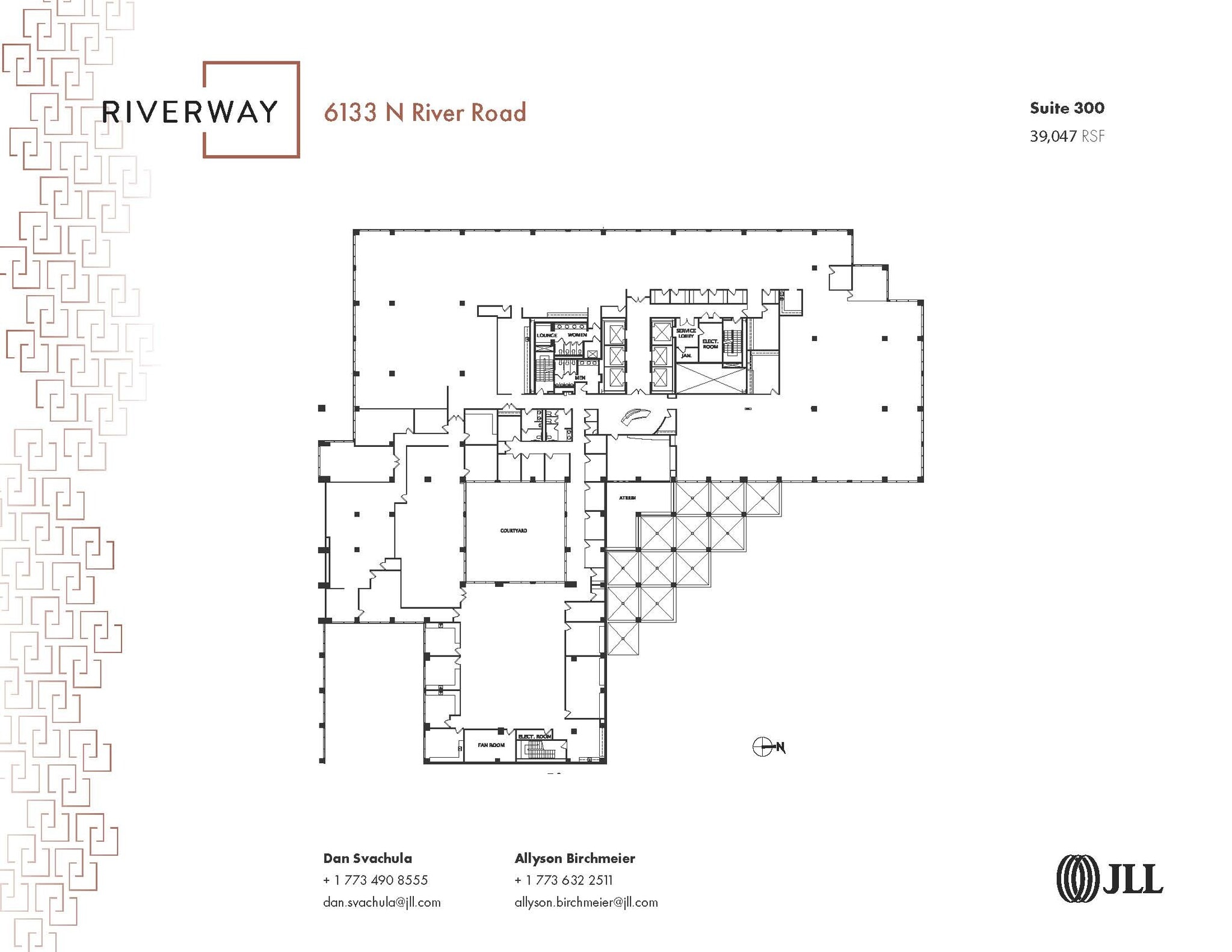 6133 N River Rd, Rosemont, IL for lease Floor Plan- Image 1 of 1