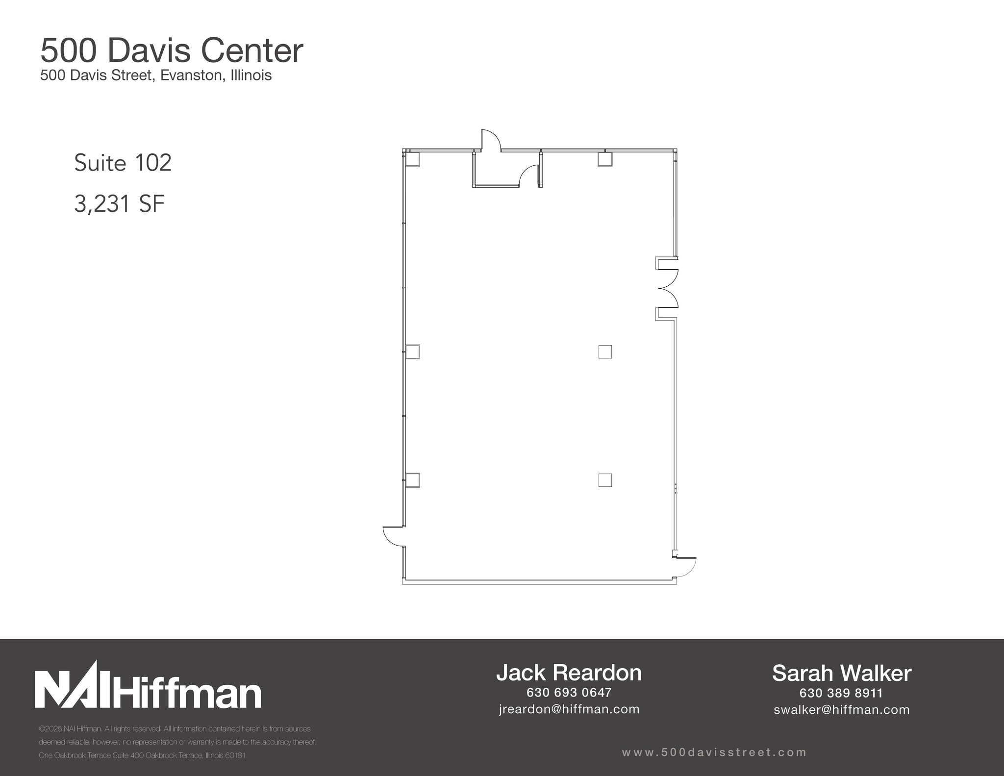 500 Davis St, Evanston, IL for lease Floor Plan- Image 1 of 1