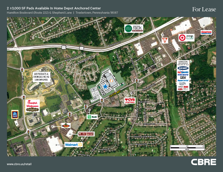 Hamilton Blvd & Grange Road, Trexlertown, PA for lease - Aerial - Image 2 of 3