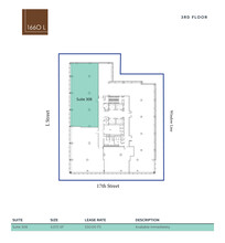 1660 L St NW, Washington, DC for lease Floor Plan- Image 2 of 3