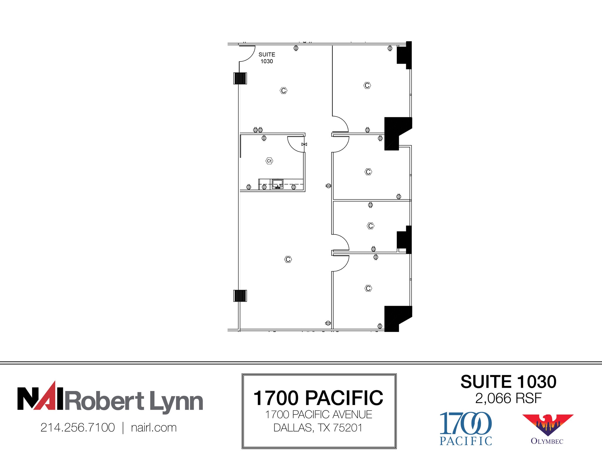 1700 Pacific Ave, Dallas, TX for lease Floor Plan- Image 1 of 1
