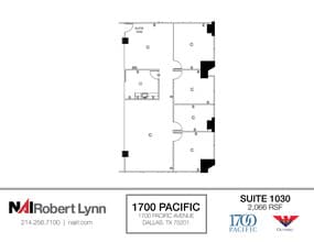 1700 Pacific Ave, Dallas, TX for lease Floor Plan- Image 1 of 1