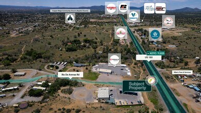 3 Rio de Arenas, Arenas Valley, NM - AERIAL map view