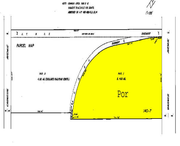 1920 E Warner Ave, Santa Ana, CA for sale - Plat Map - Image 2 of 2