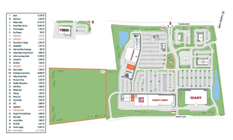 7150 Hamilton Blvd, Trexlertown, PA for lease - Site Plan - Image 2 of 4