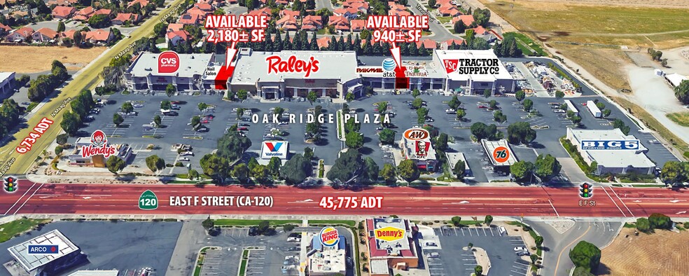 1550 E F St, Oakdale, CA for lease - Aerial - Image 1 of 3