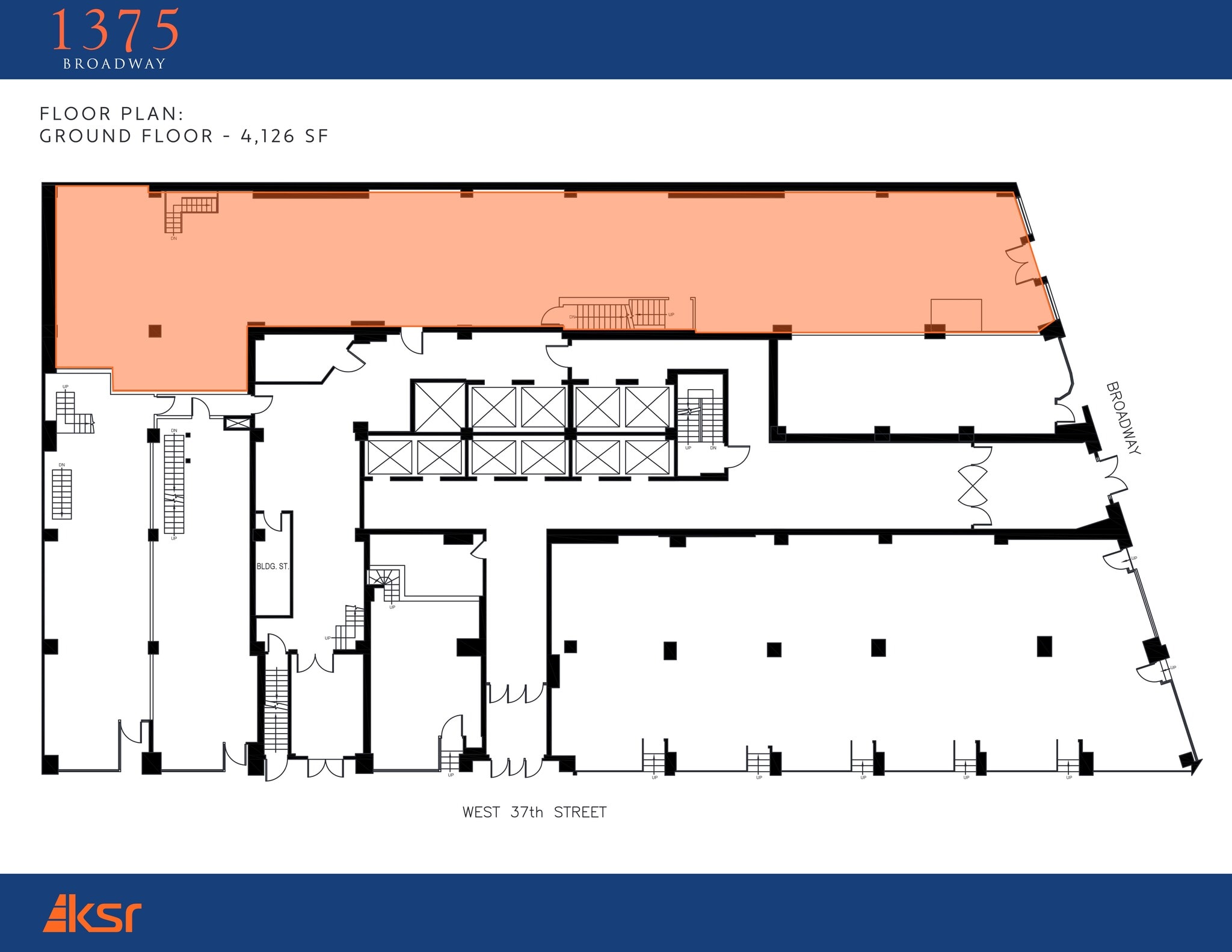 1375 Broadway, New York, NY for lease Site Plan- Image 1 of 2