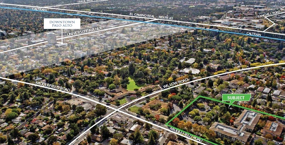 155 Linfield Dr, Menlo Park, CA for lease - Aerial - Image 2 of 5