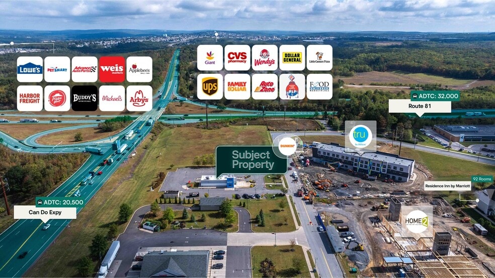 58 Station Cir, Hazleton, PA for sale - Aerial - Image 3 of 3