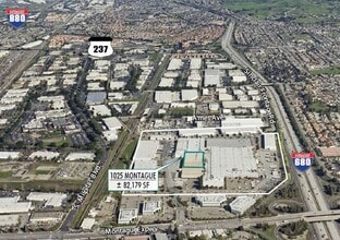 1001-1029 Montague Expy, Milpitas, CA for lease Aerial- Image 2 of 3