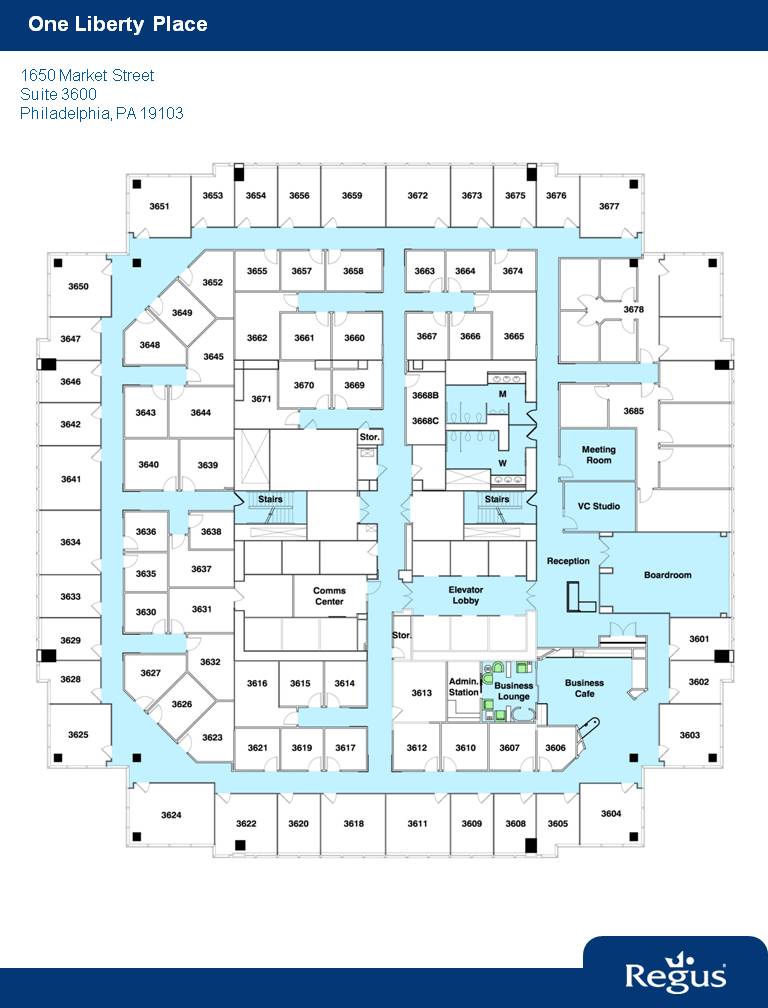 1650 Market St, Philadelphia, PA for lease Floor Plan- Image 1 of 5