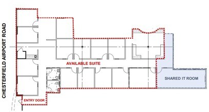 17989-17999 Chesterfield Airport Rd, Chesterfield, MO for lease Floor Plan- Image 1 of 1