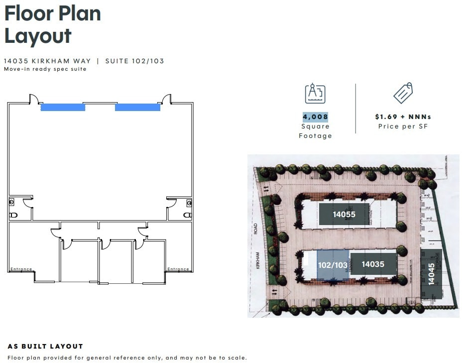 14035 Kirkham Way, Poway, CA for lease Floor Plan- Image 1 of 1