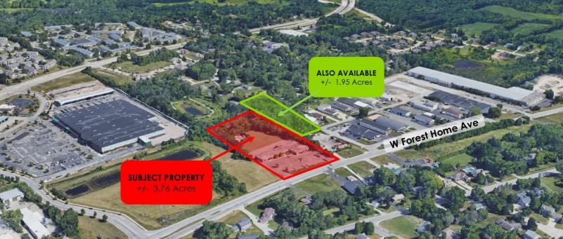 11217 W Forest Home Ave, Franklin, WI for sale - Aerial - Image 3 of 4