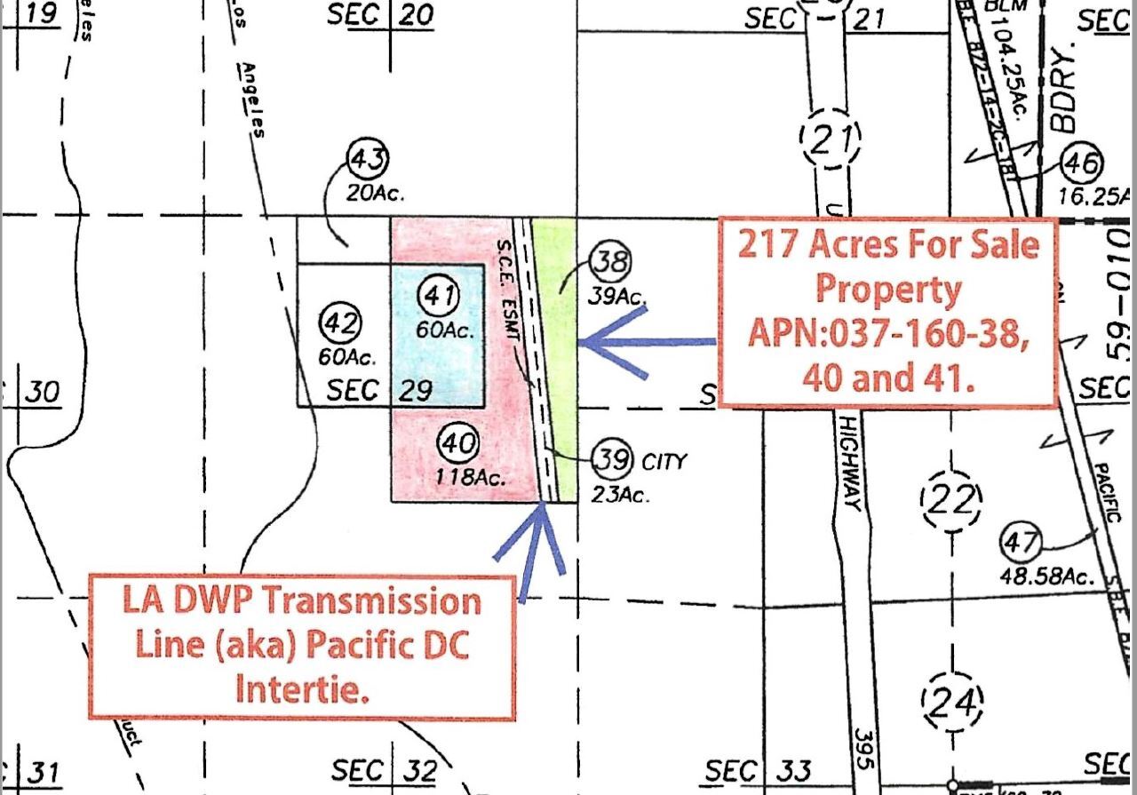 Vacant Land, Inyokern, CA for sale Plat Map- Image 1 of 1