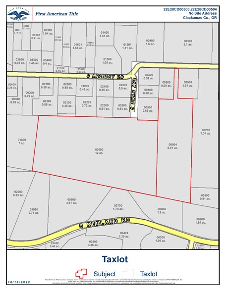 0 S Livesay Rd, Oregon City, OR for sale - Plat Map - Image 3 of 3