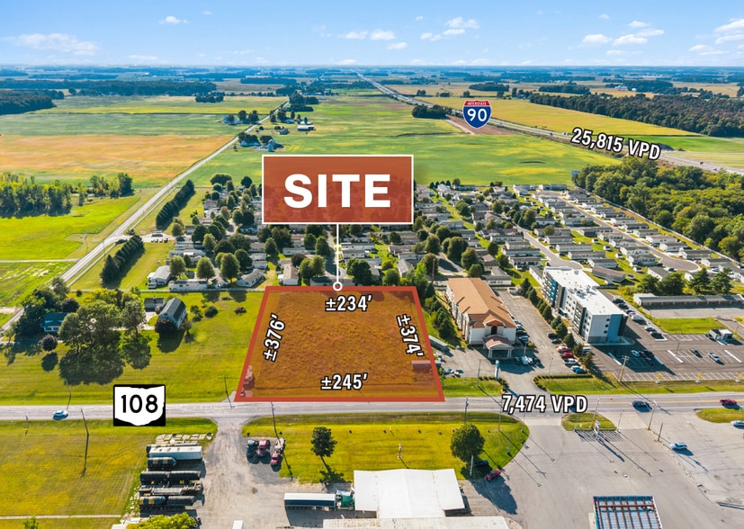 8075-8139 OH-108, Wauseon, OH for sale - Aerial - Image 3 of 3