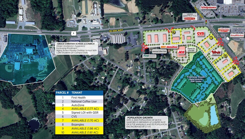 00 Tramway Rd & Hwy 1, Sanford, NC for lease - Building Photo - Image 3 of 4