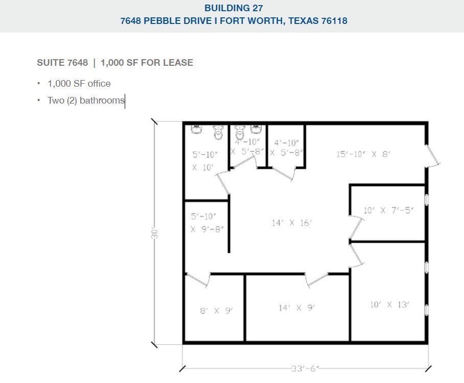 2501-2519 Gravel Dr, Fort Worth, TX for lease Floor Plan- Image 1 of 1