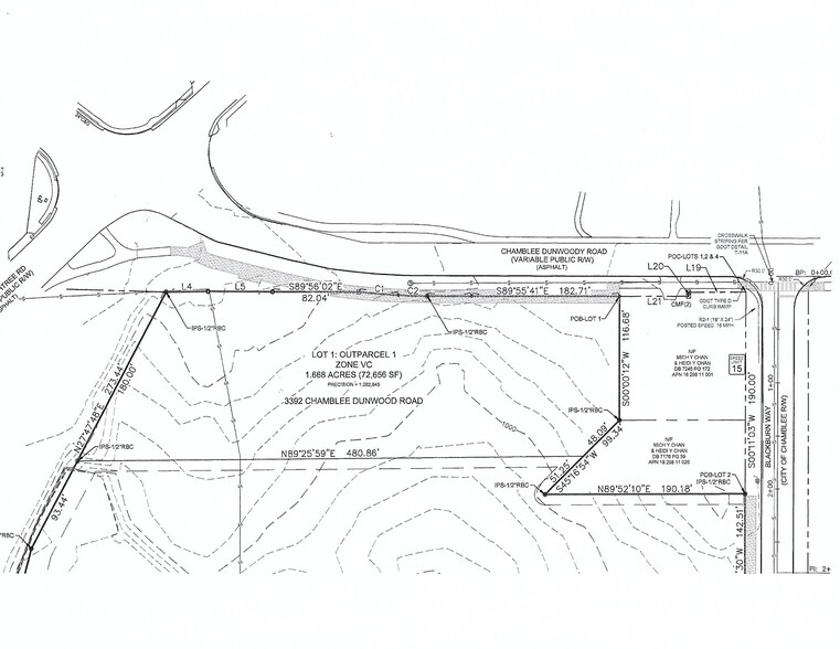 3392 Chamblee Dunwoody, Chamblee, GA for sale - Site Plan - Image 2 of 4