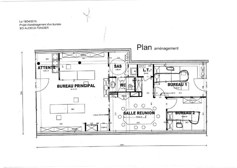 Office in Capbreton for sale - Floor Plan - Image 2 of 4