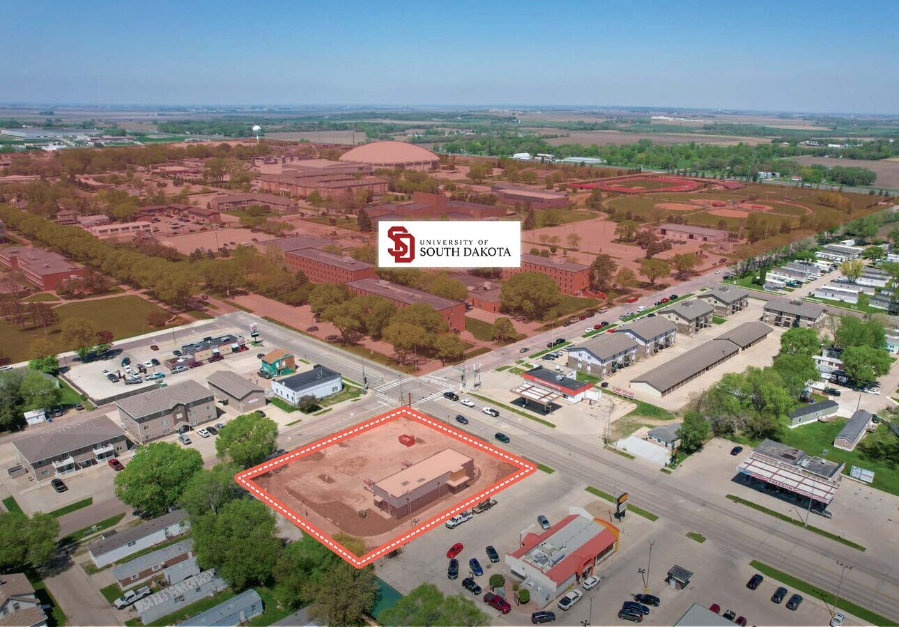 SEC E Cherry St & N Plum St, Vermillion, SD 57069