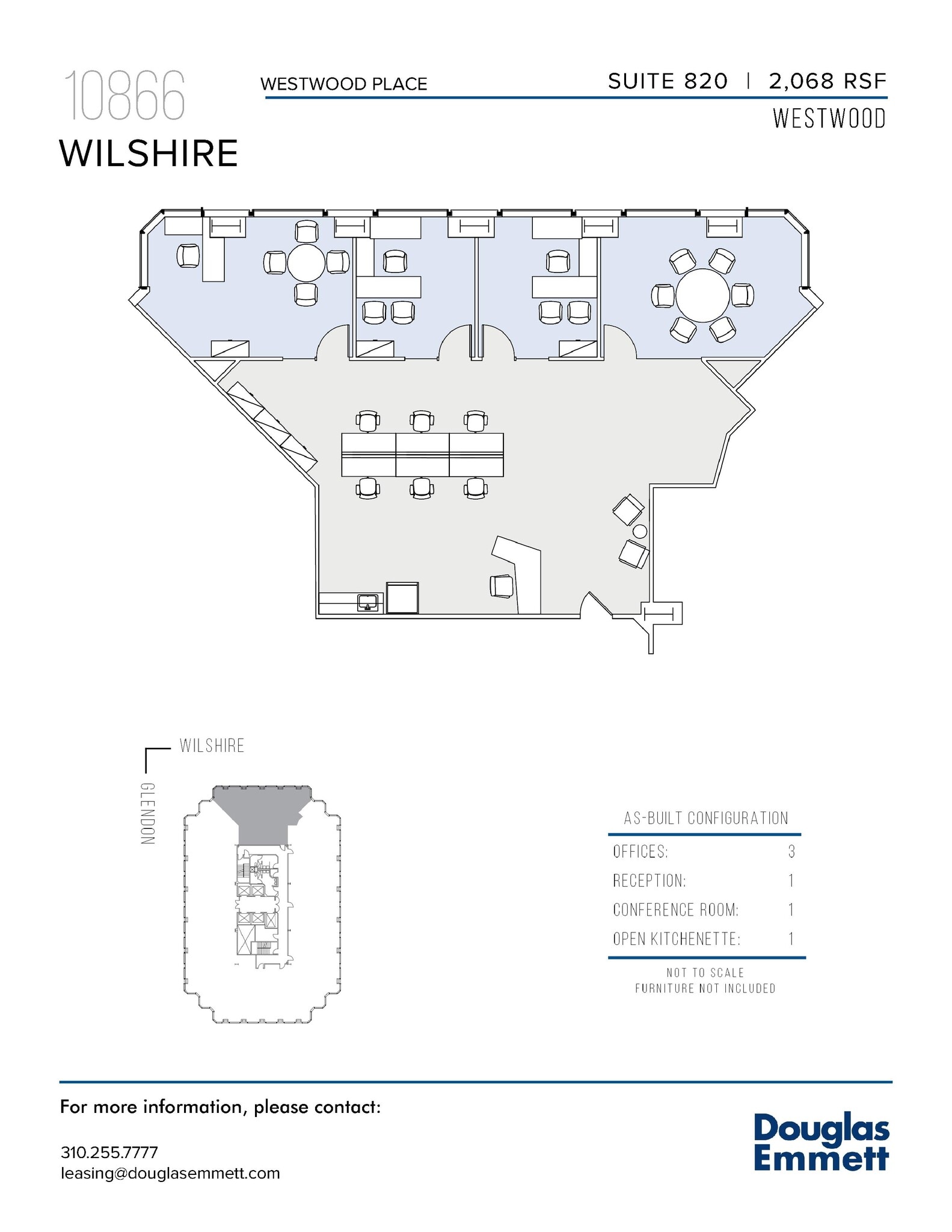 10866 Wilshire Blvd, Los Angeles, CA for lease Floor Plan- Image 1 of 1