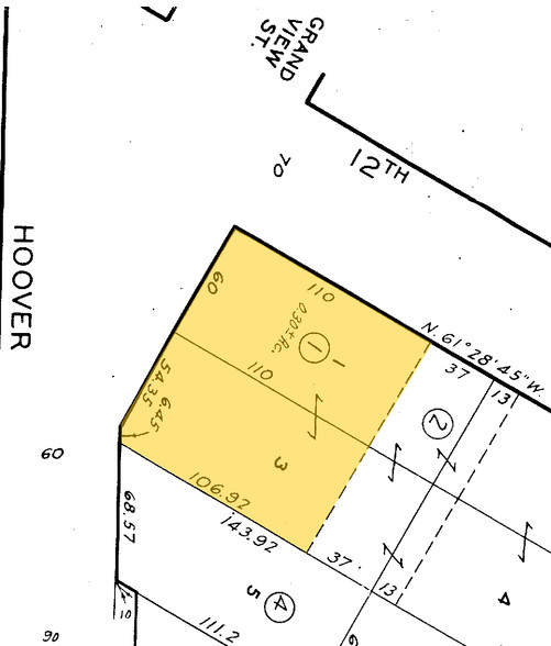 1200 S Hoover St, Los Angeles, CA for sale - Plat Map - Image 2 of 4