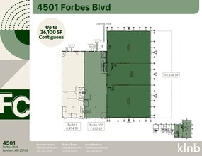 4501 Forbes Blvd, Lanham, MD for lease Floor Plan- Image 2 of 2