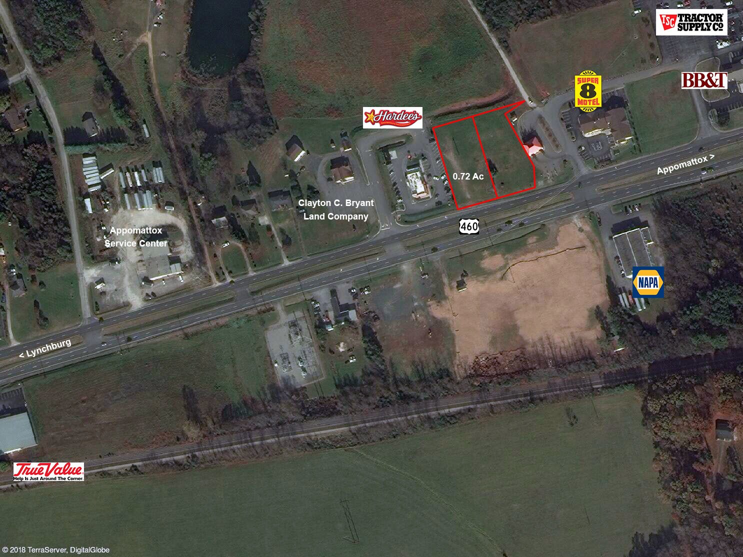 2 Richmond Hwy, Appomattox, VA 24522 Commercial lot adjacent to