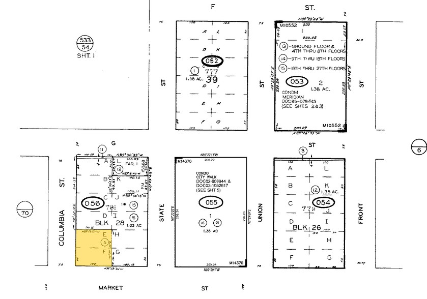 448 W Market St, San Diego, CA for lease - Plat Map - Image 2 of 25