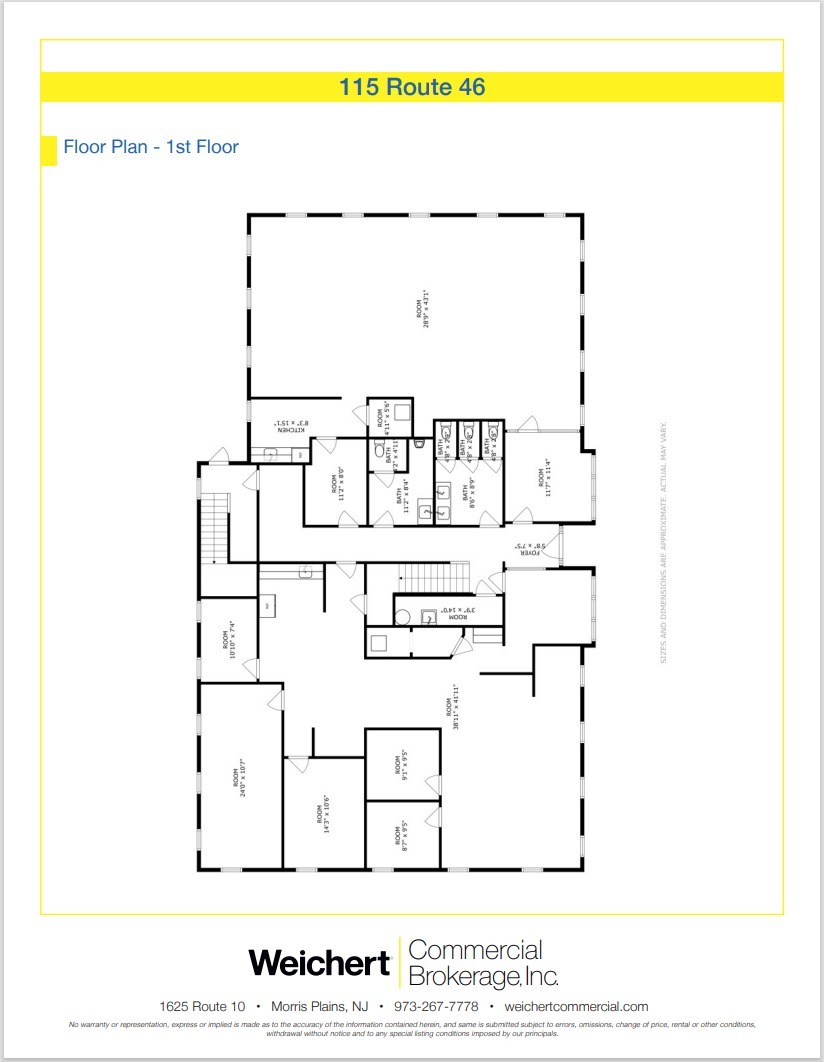 115 US Highway 46, Mountain Lakes, NJ for lease Floor Plan- Image 1 of 1