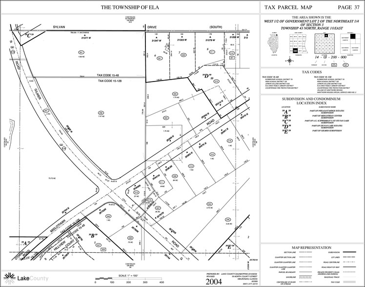 25775-25787 Hillview Ct, Mundelein, IL for lease - Plat Map - Image 3 of 8