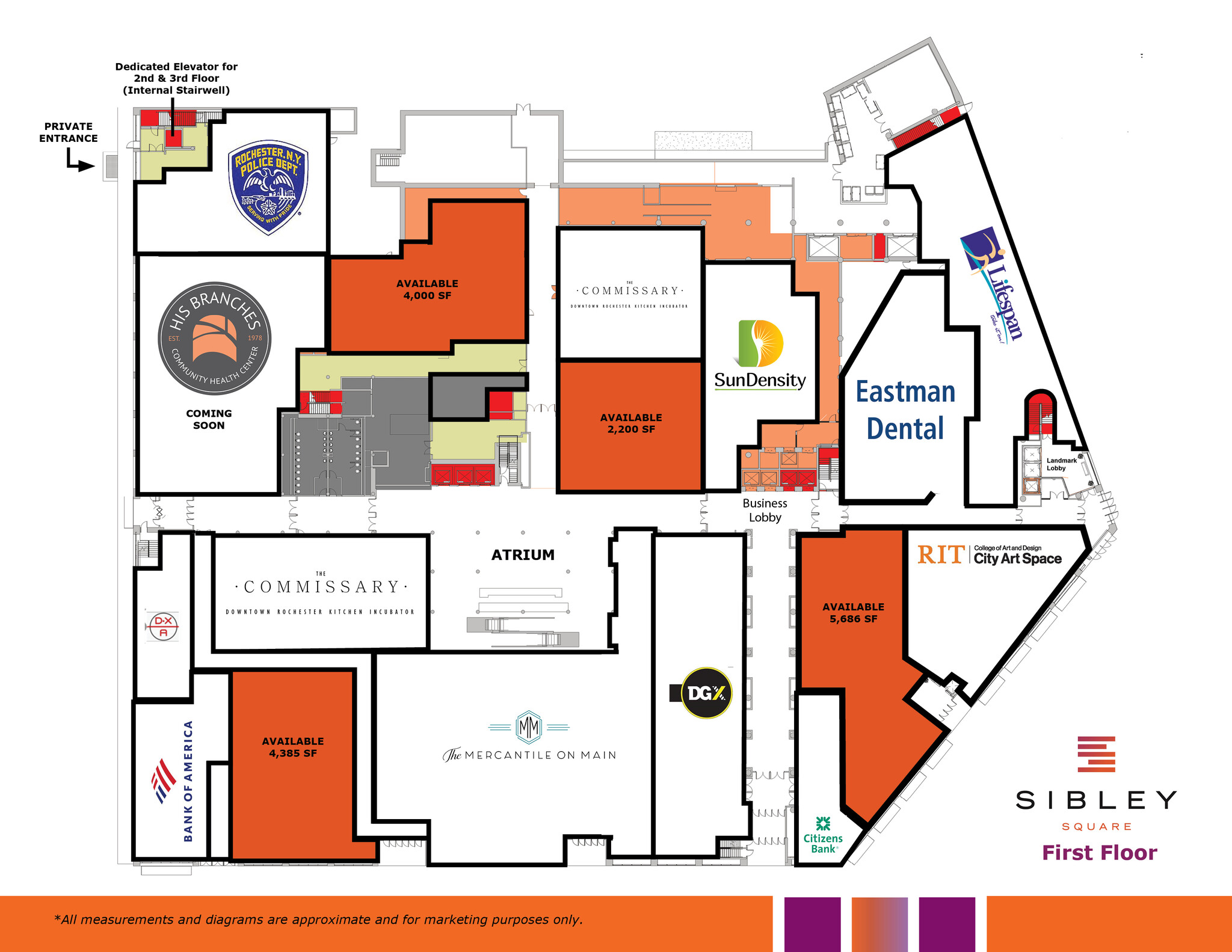 25 Franklin St, Rochester, NY for lease Floor Plan- Image 1 of 7