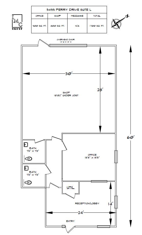 5499 Perry Dr, Waterford, MI for lease Floor Plan- Image 1 of 1