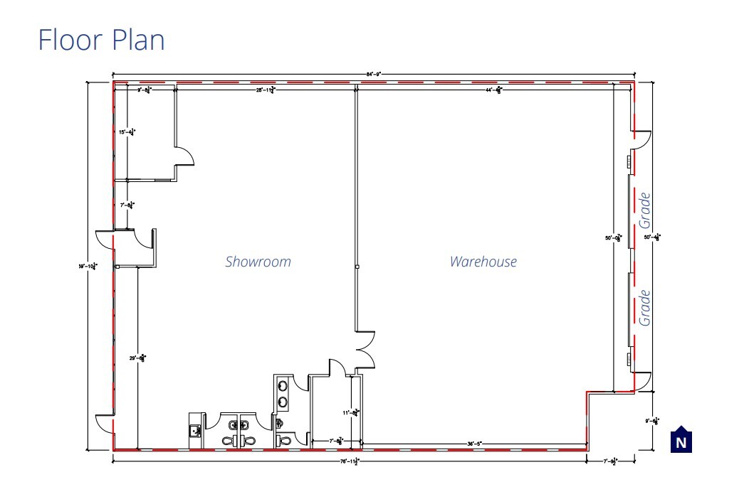 9742 47th Ave NW, Edmonton, AB for lease Floor Plan- Image 1 of 1