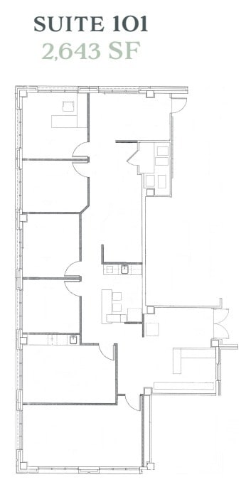 2632 Broadway St, San Antonio, TX 78215 - Unit 101 -  - Floor Plan - Image 1 of 1