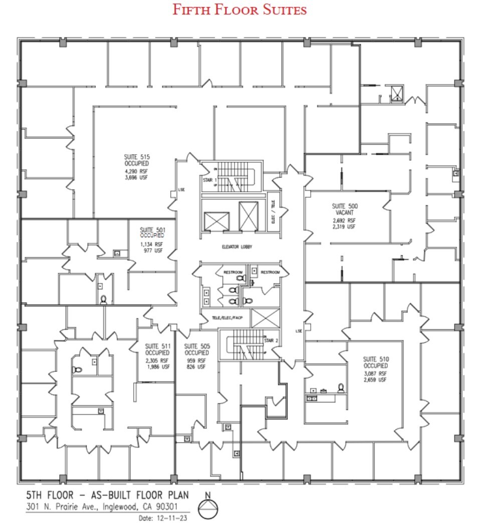 301 N Prairie Ave, Inglewood, CA for lease Floor Plan- Image 1 of 1