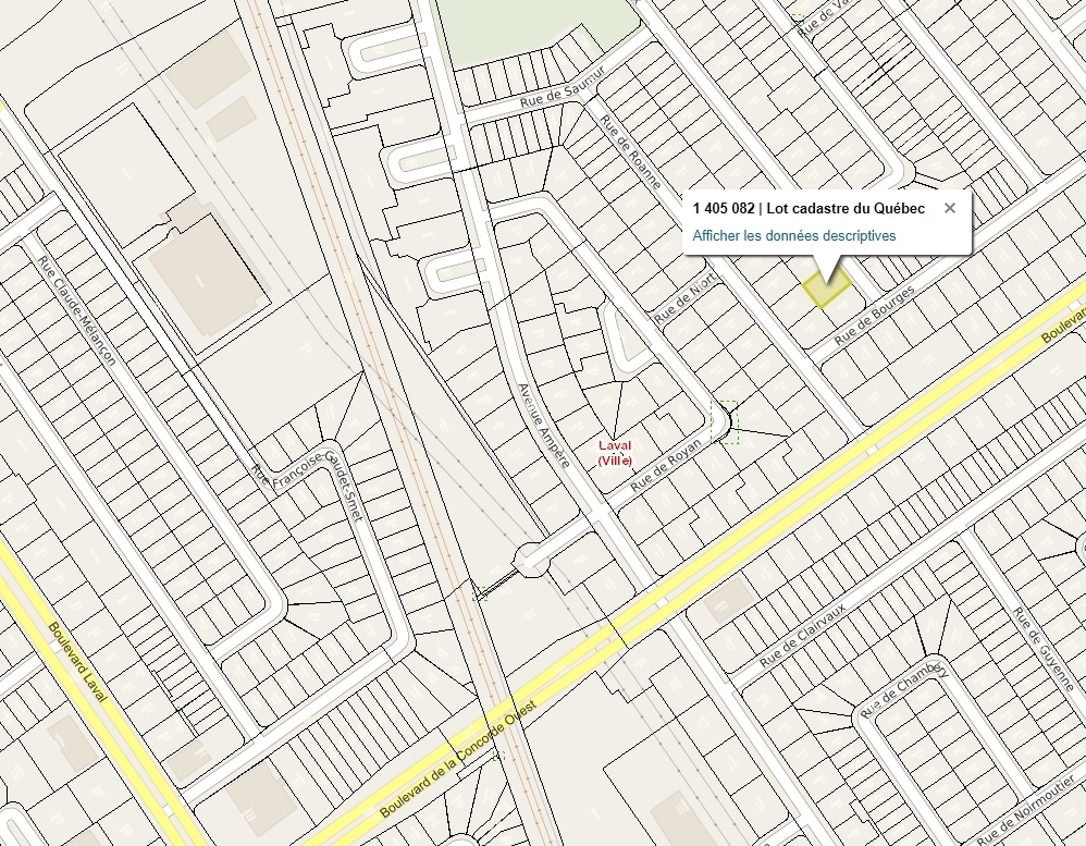 502 Rue de Chamonix, Laval, QC for sale Plat Map- Image 1 of 1