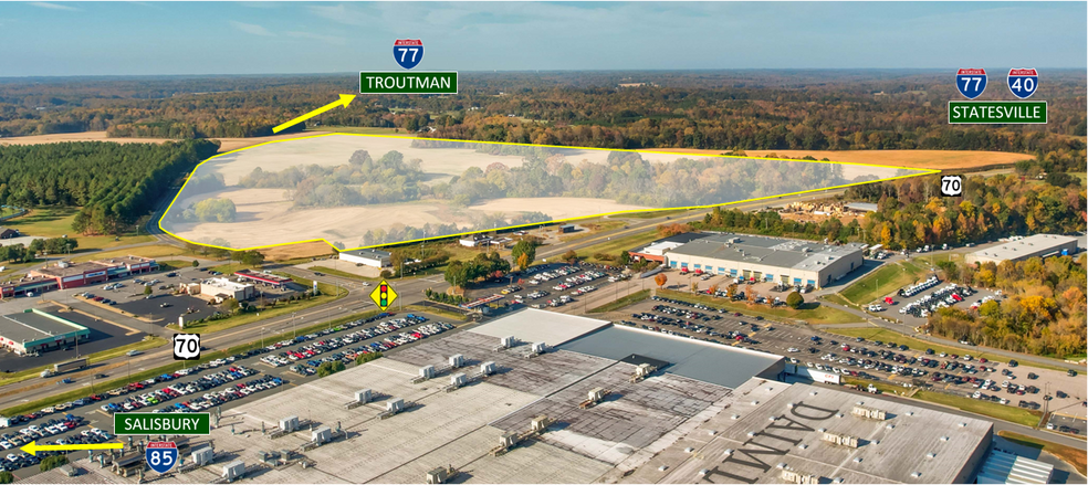 US 70 & Amity Hill rd, Cleveland, NC for sale - Aerial - Image 1 of 11