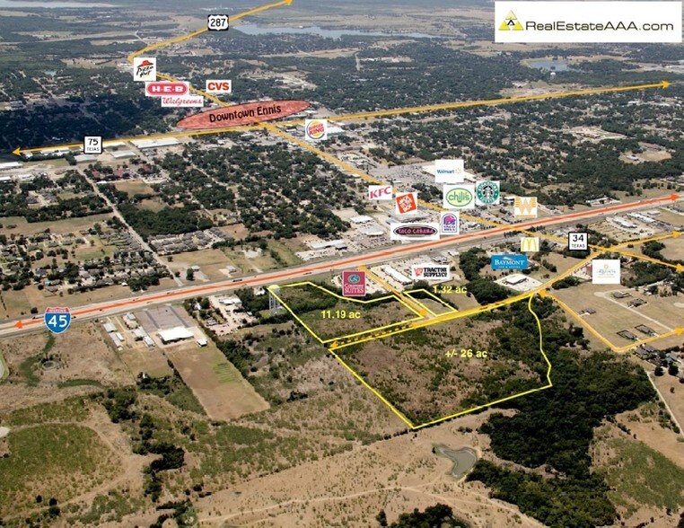 Interstate 45 & Dolfie Ln, Ennis, TX for sale - Primary Photo - Image 1 of 1
