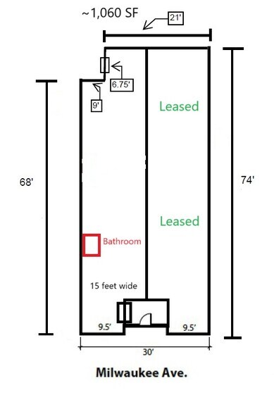 3025 N Milwaukee Ave, Chicago, IL for lease - Floor Plan - Image 3 of 7