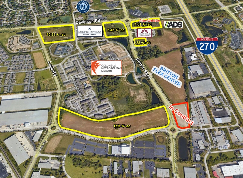 Davidson Rd, Hilliard, OH for sale - Aerial - Image 2 of 3