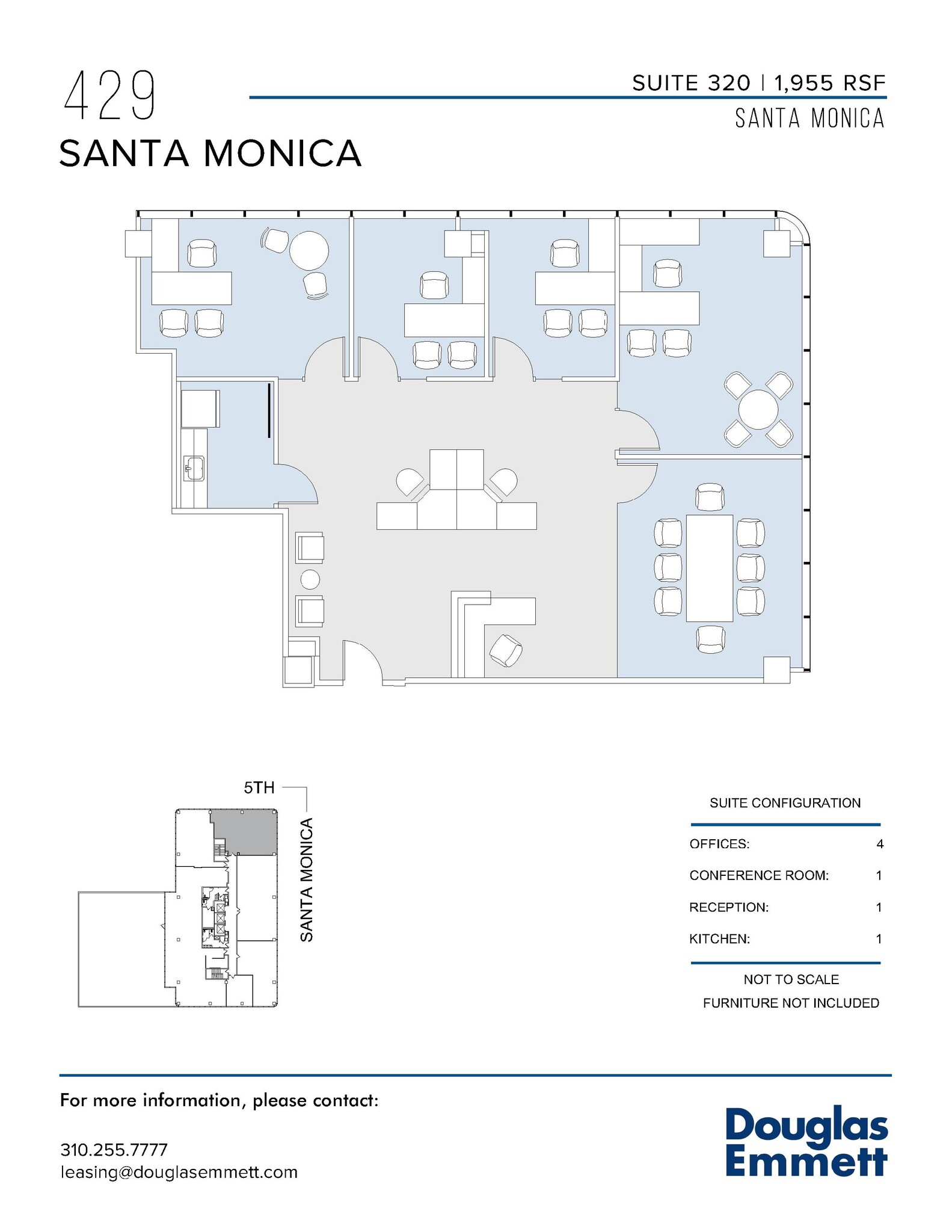 429 Santa Monica Blvd, Santa Monica, CA for lease Floor Plan- Image 1 of 1