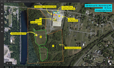 328 Railroad Dr, Martinsburg, WV - aerial  map view