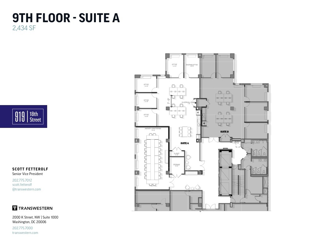 919 18th St NW, Washington, DC for lease Floor Plan- Image 1 of 3