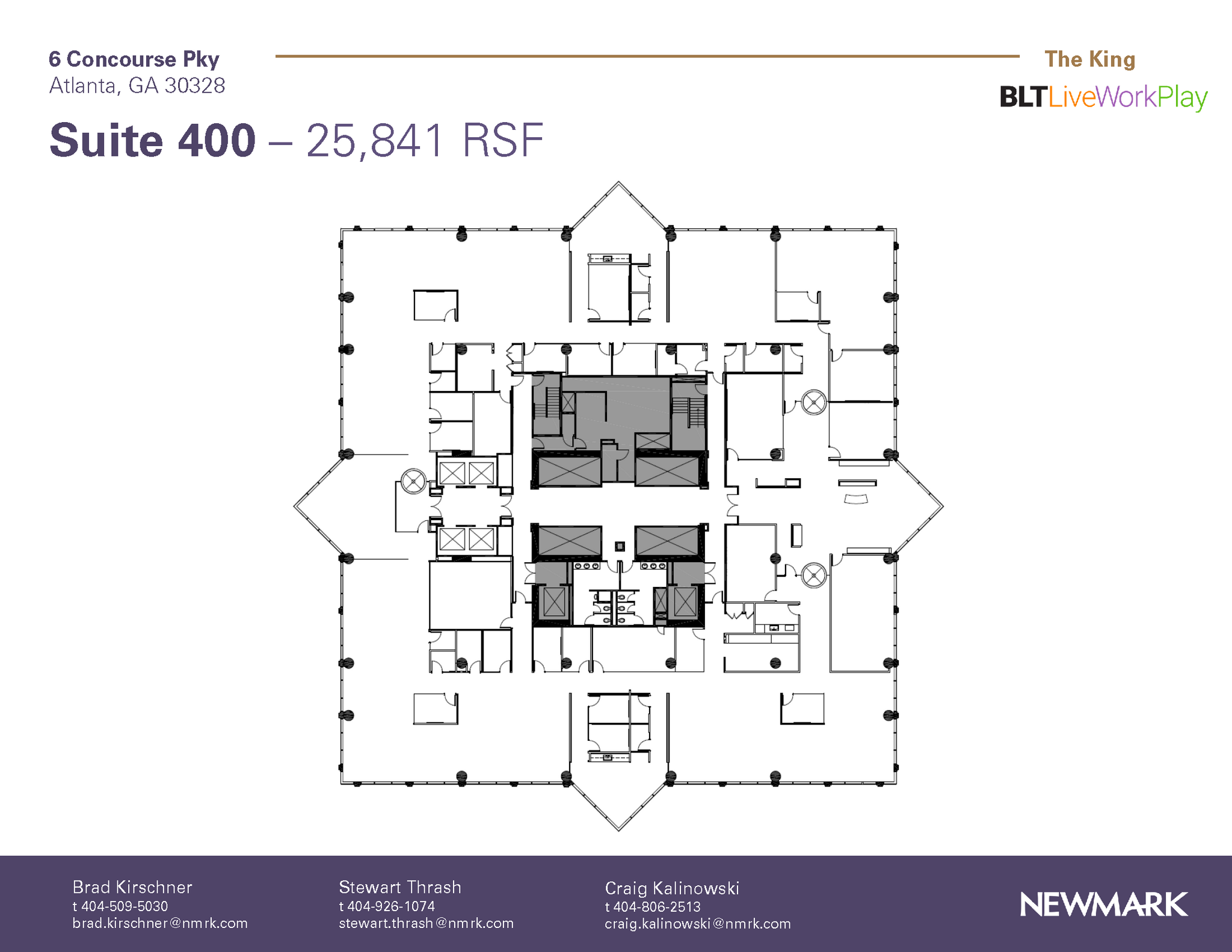 6 Concourse Pky NE, Atlanta, GA for lease Floor Plan- Image 1 of 1