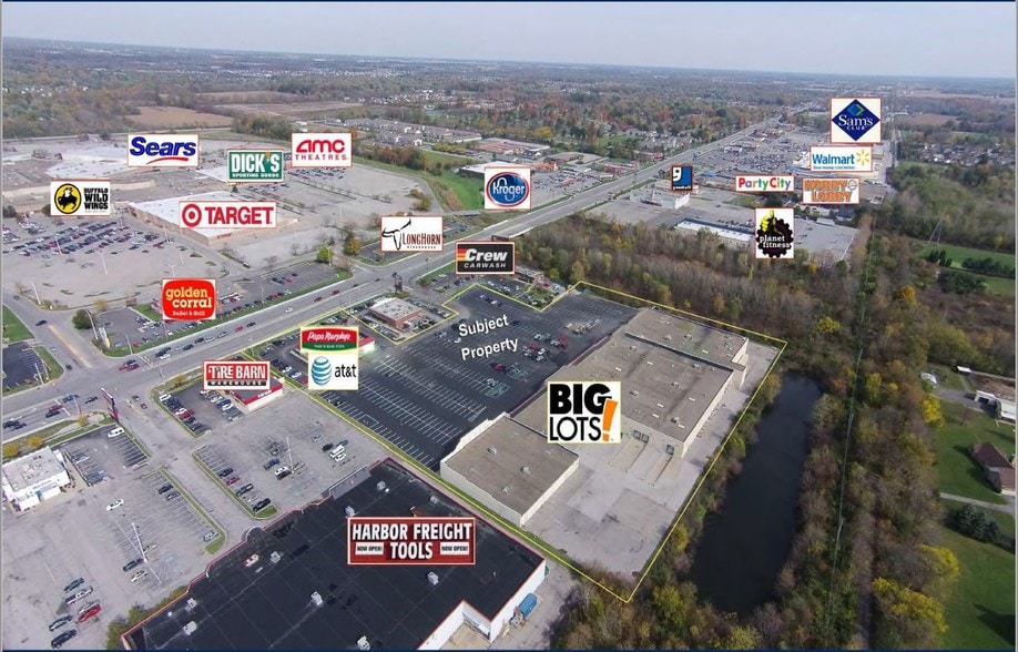 10105-10203 E Washington St, Indianapolis, IN for lease - Aerial - Image 2 of 3