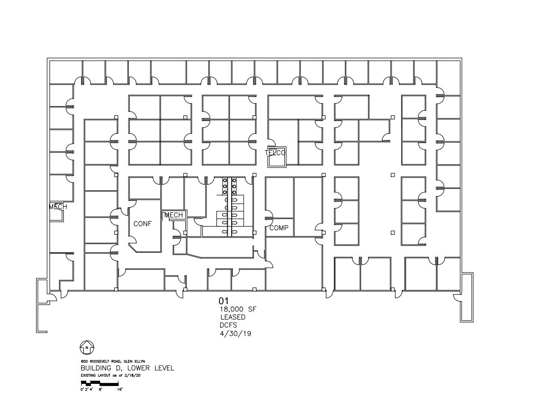 800 Roosevelt Rd, Glen Ellyn, IL for lease Floor Plan- Image 1 of 3