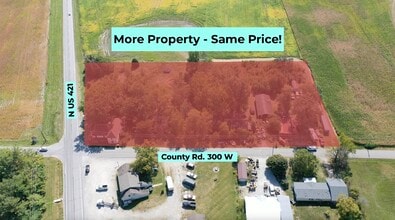 2996 N US 421, Whitestown, IN - AERIAL  map view